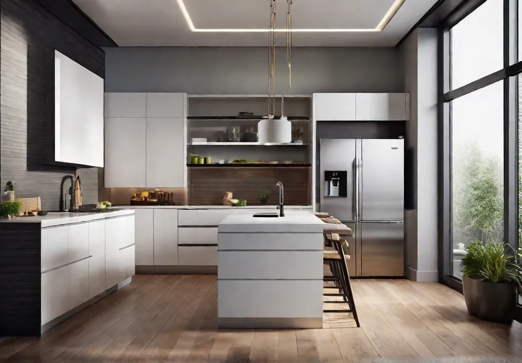 A kitchen equipped with the latest smart technology