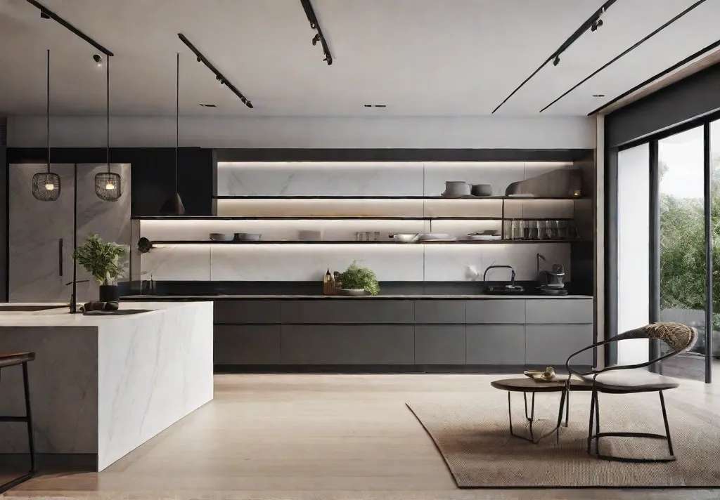 A minimalist kitchen showing the art of decluttering