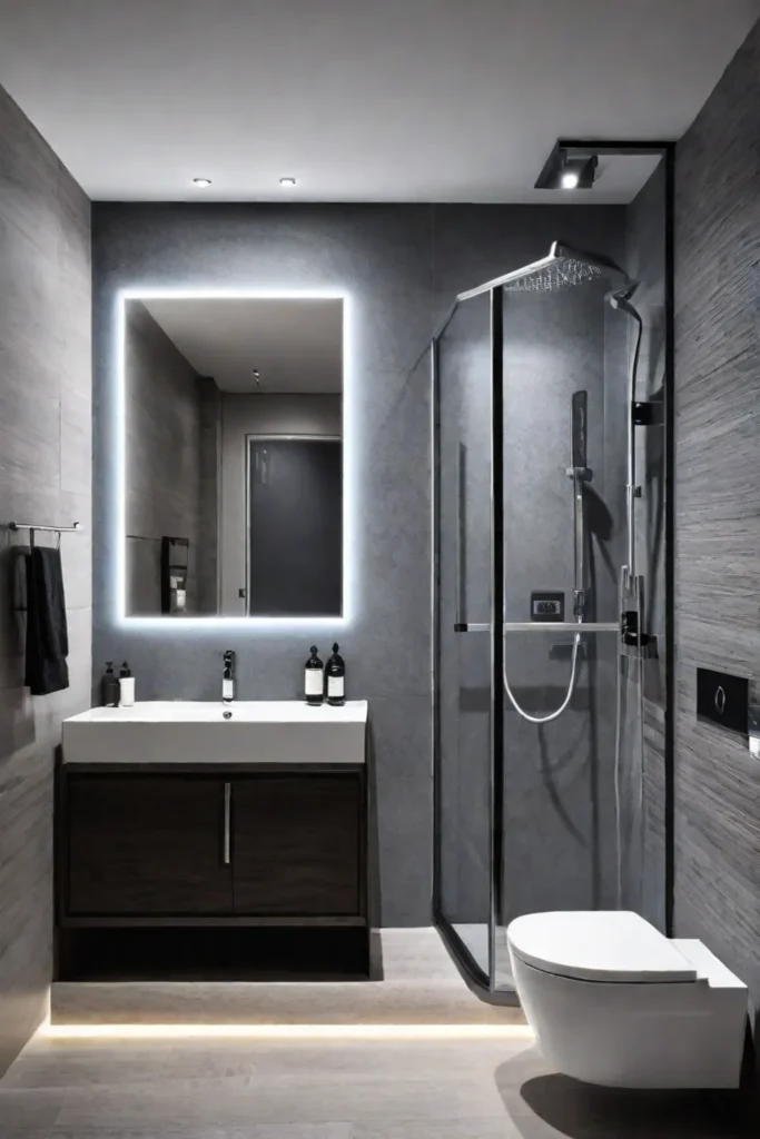 Bathroom with hightech features