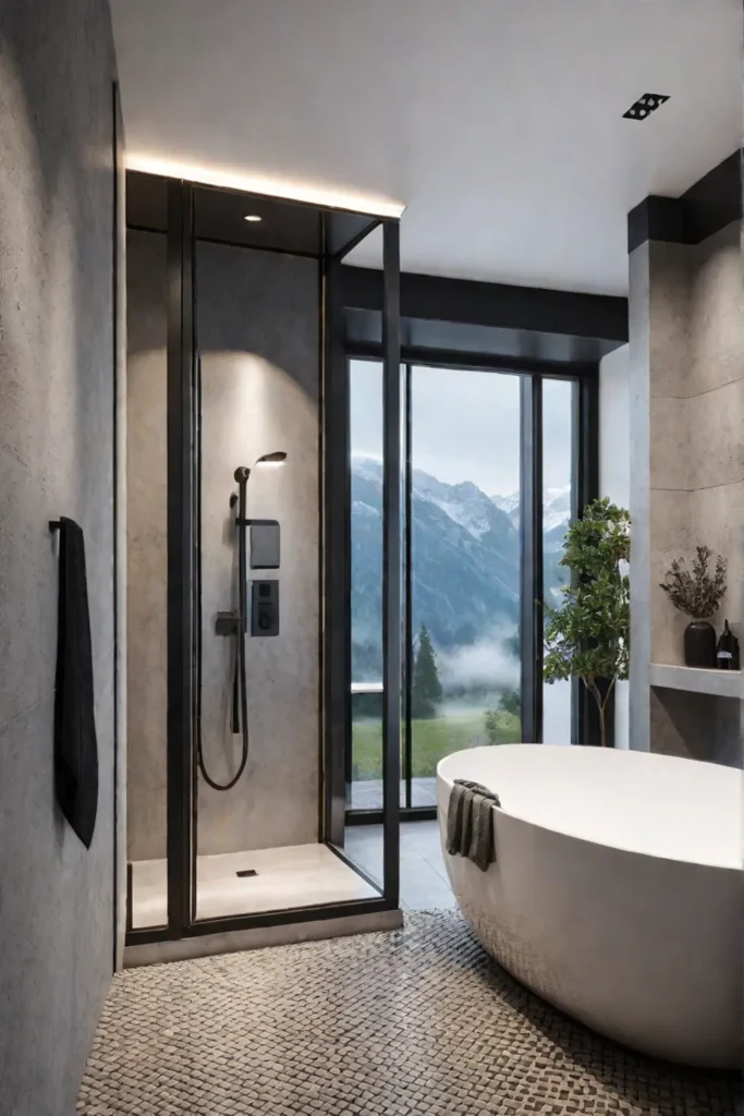 Bathroom with smart lighting