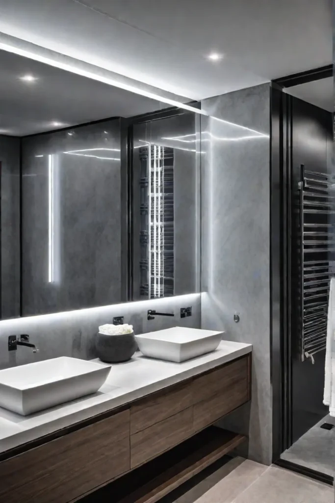 Bathroom with smart technology