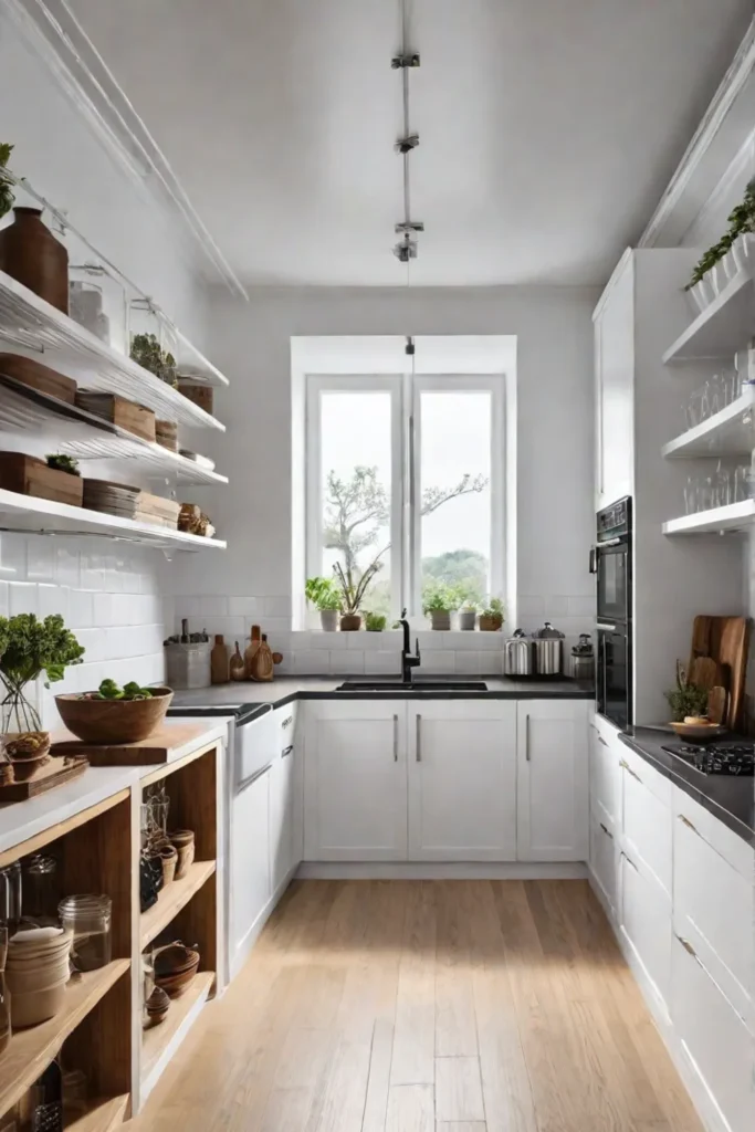 Organized compact kitchen
