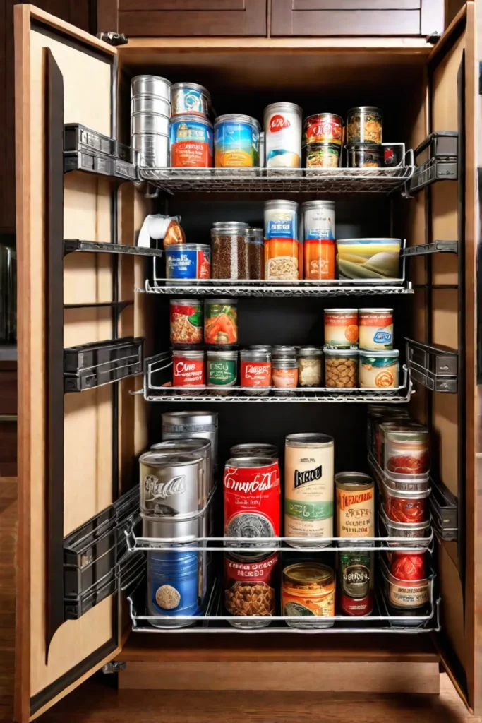 Pullout pantry cabinet