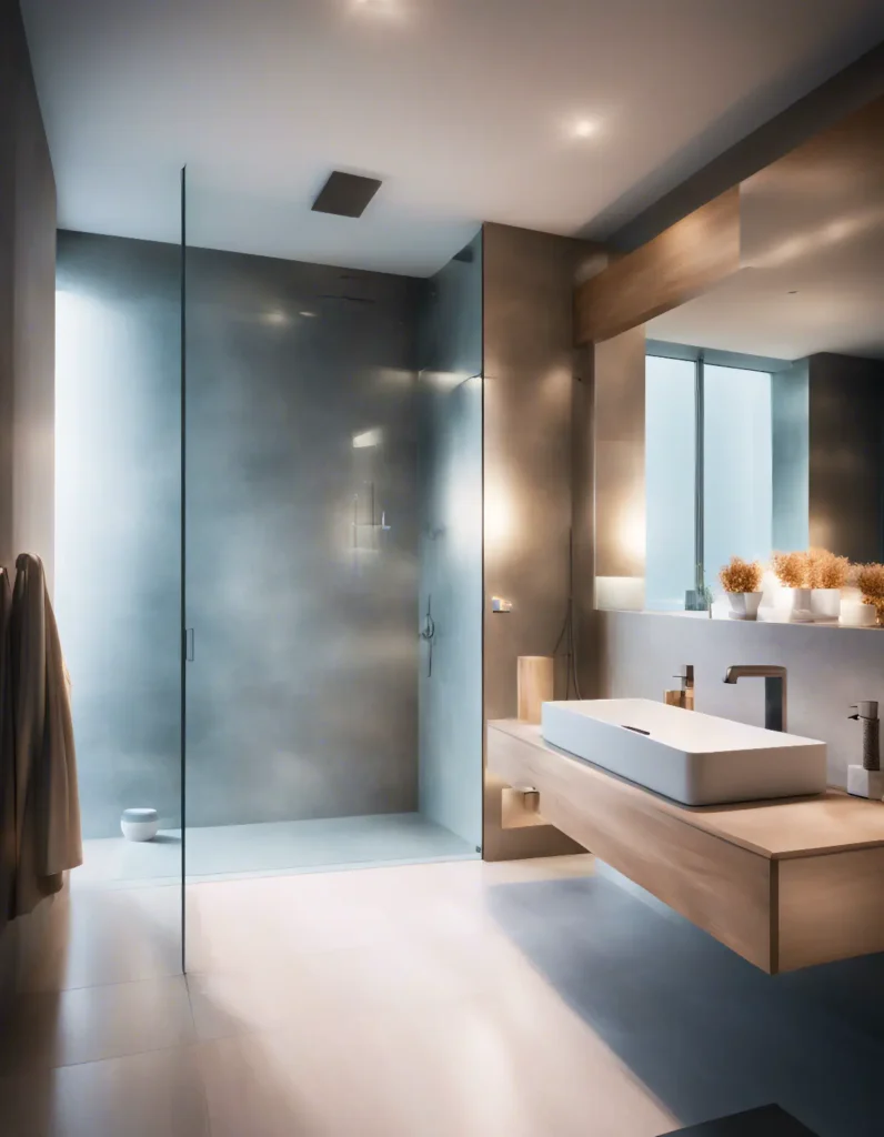Translucent materials can be a game changer in making your bathroom look bigger and brighter. Unlike
