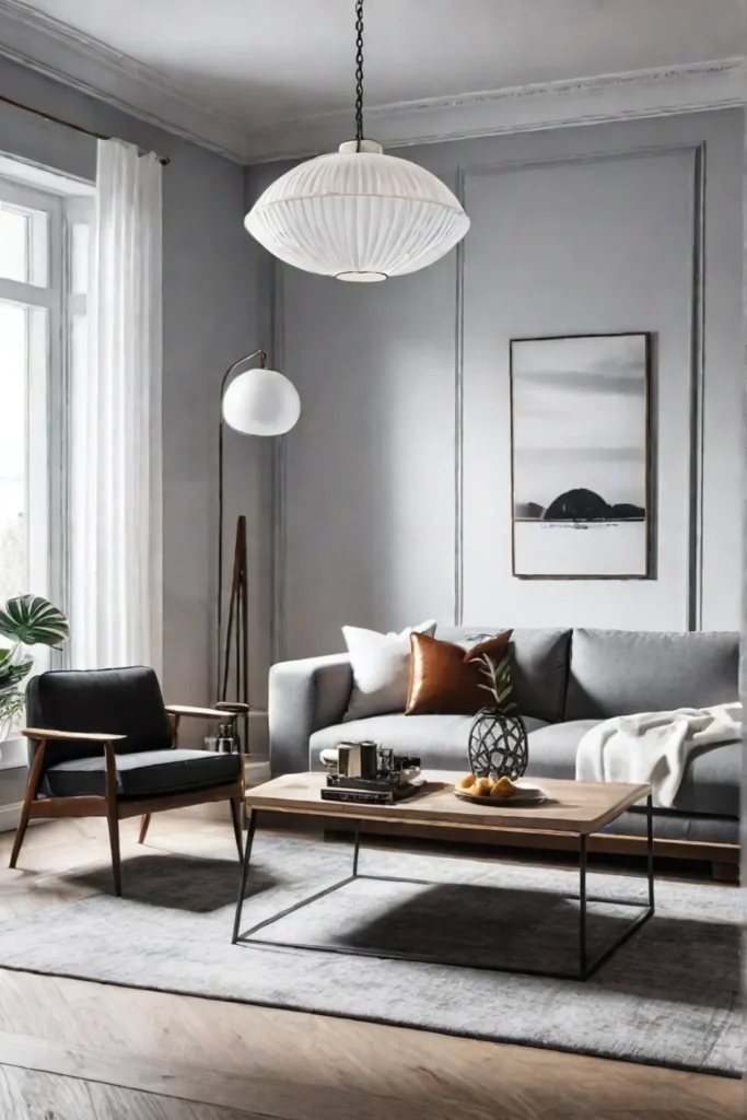 a minimalist Scandinavianinspired living room with a focus on simplicity and functionality