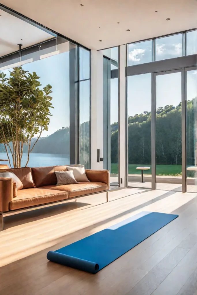 Biophilic living room designed for wellbeing