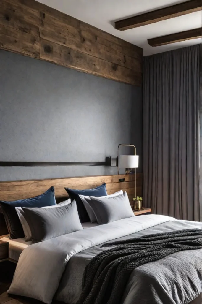 Cohesive rusticmodern bedroom design