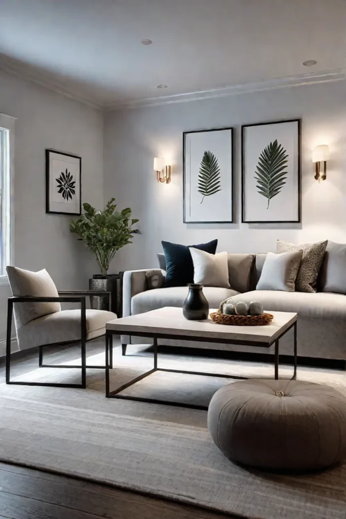 Living room designed for family gatherings