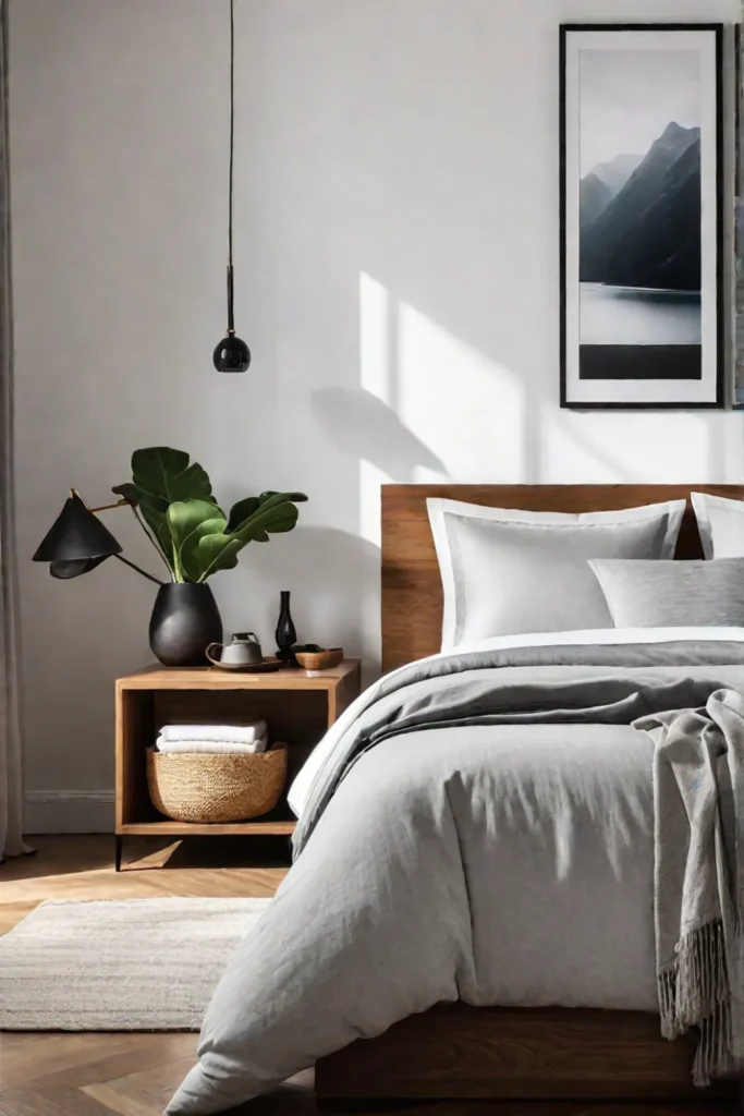 Minimalist cozy bedroom