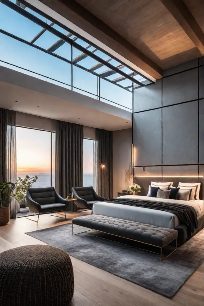 Modern bedroom that balances functionality and aesthetics