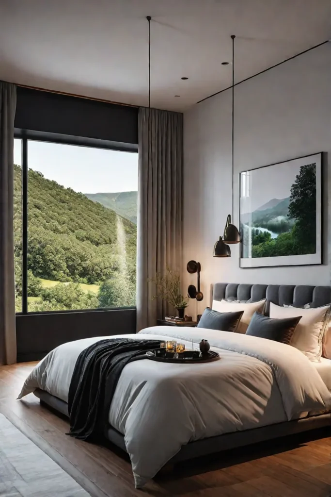 Modern bedroom that creates a tranquil oasis