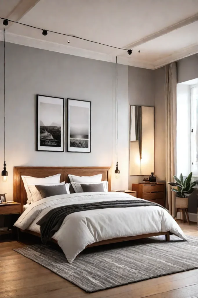 Modern bedroom with Scandinavianinspired decor