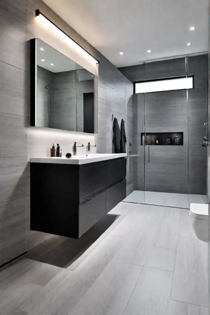 Small bathroom with a classic and elegant design