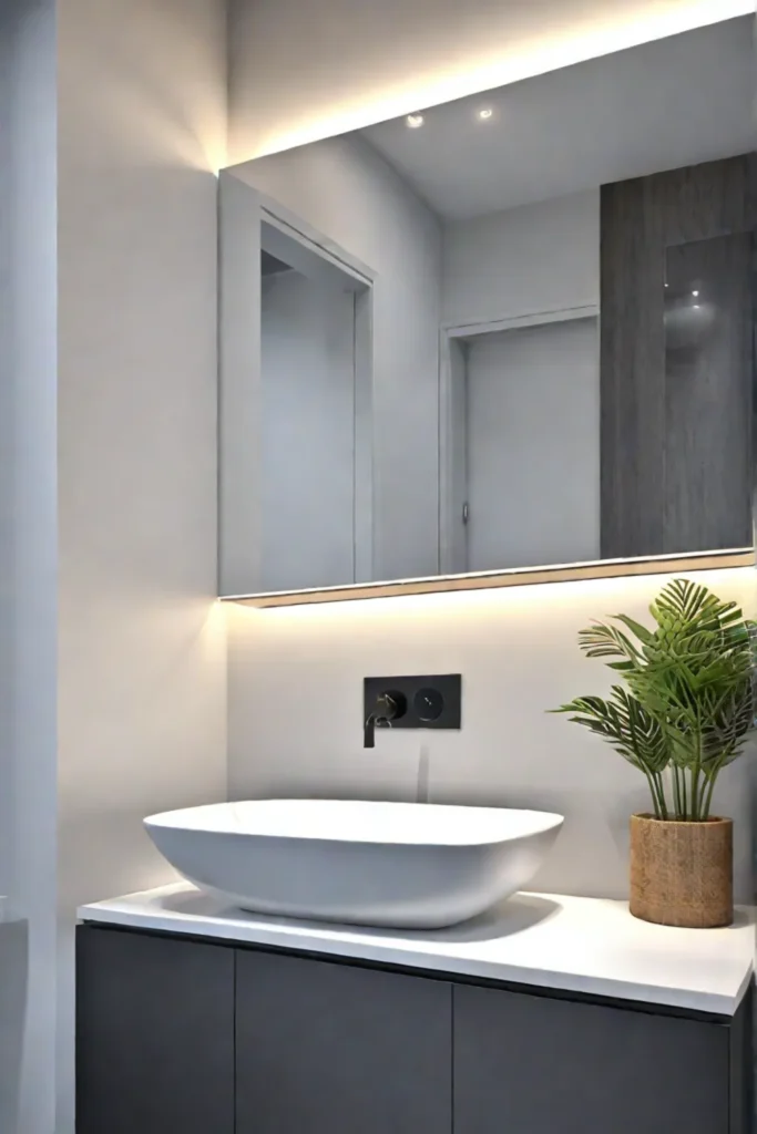 Small bathroom with minimalist decor
