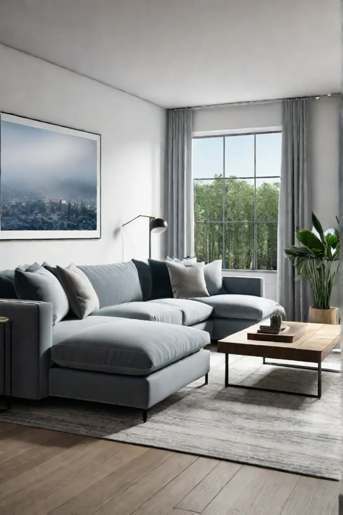 Artwork matching living room color palette