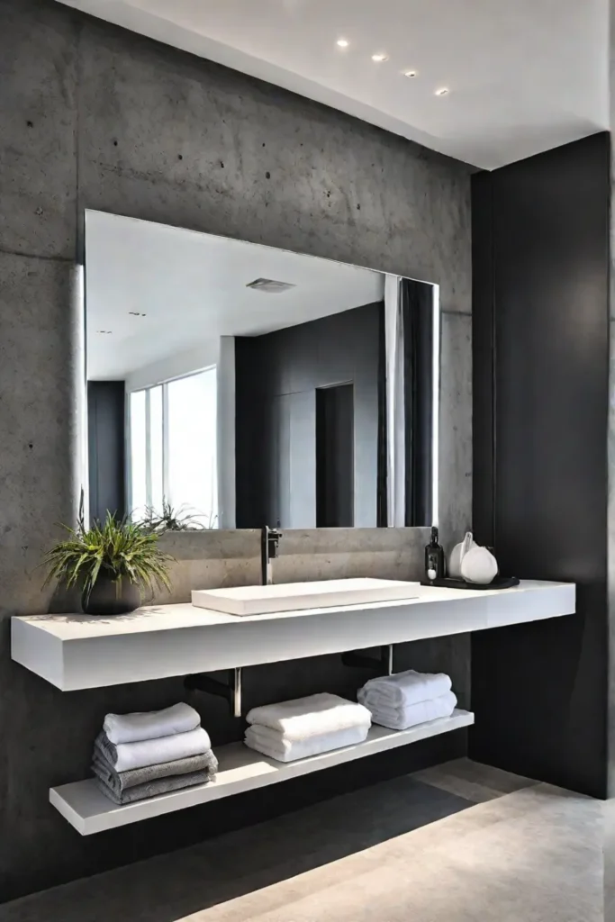 Concrete bathroom design inspiration