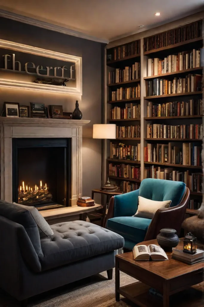 Cozy space with books and a sense of intellectual comfort