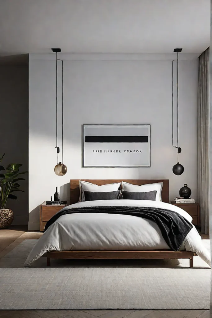 Functional bedroom with less is more approach
