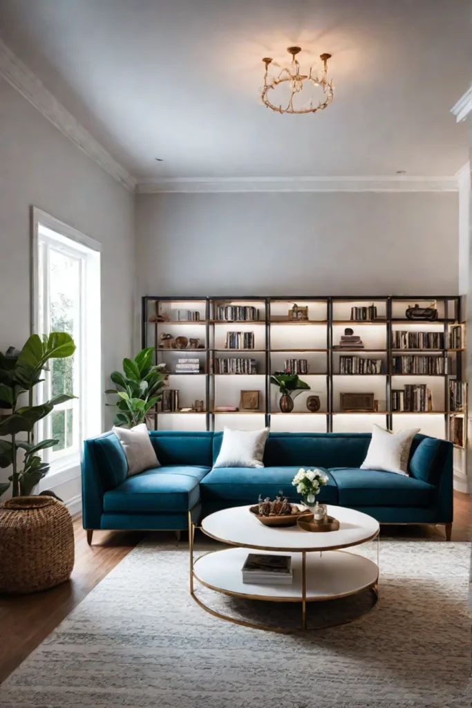 Living room with cozy seating arrangements for family interactions