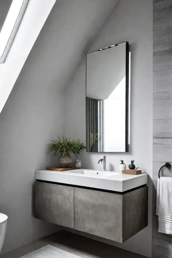 Modern minimalist bathroom design
