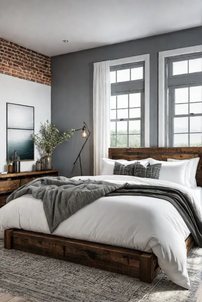 Sustainable bedroom furniture with a rustic charm