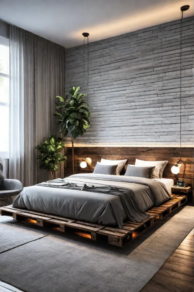 Sustainable bedroom furniture with a rusticchic aesthetic
