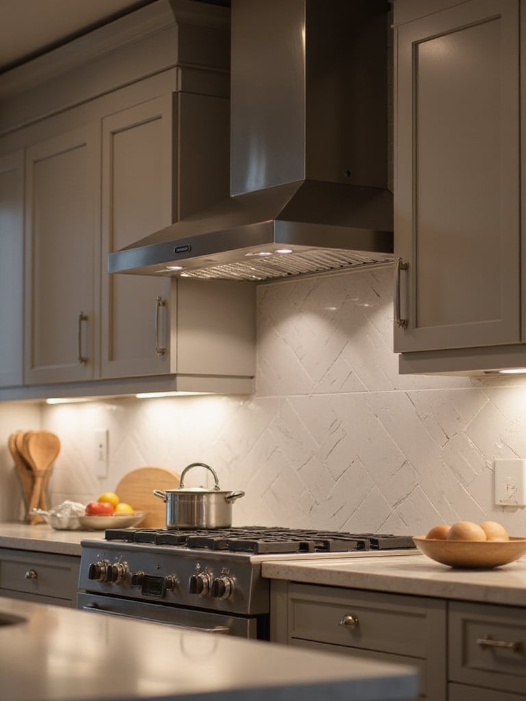 Luxurious kitchen featuring advanced ventilation systems